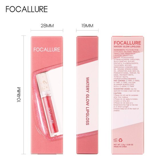 Focallure, RD02, Watery Glow Lip gloss - Picture 4 of 6